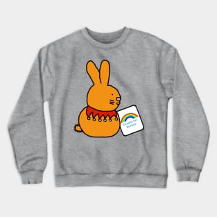 Essential Worker Easter Bunny Rainbow Crewneck Sweatshirt